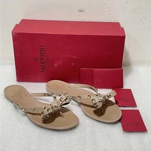 Valentino Garavani Jelly PVC Rockstud Sandal 37